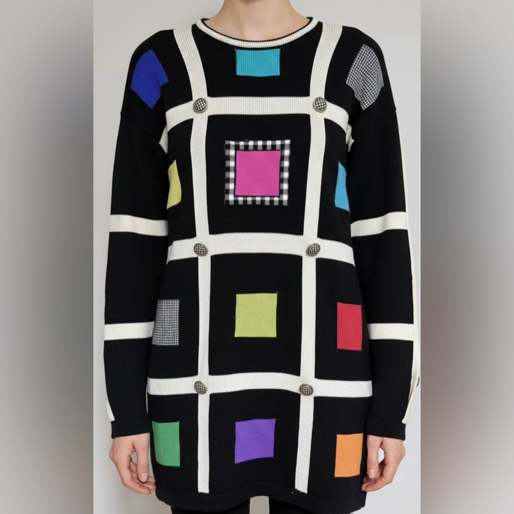 Colorful Geometric Pattern Sweater